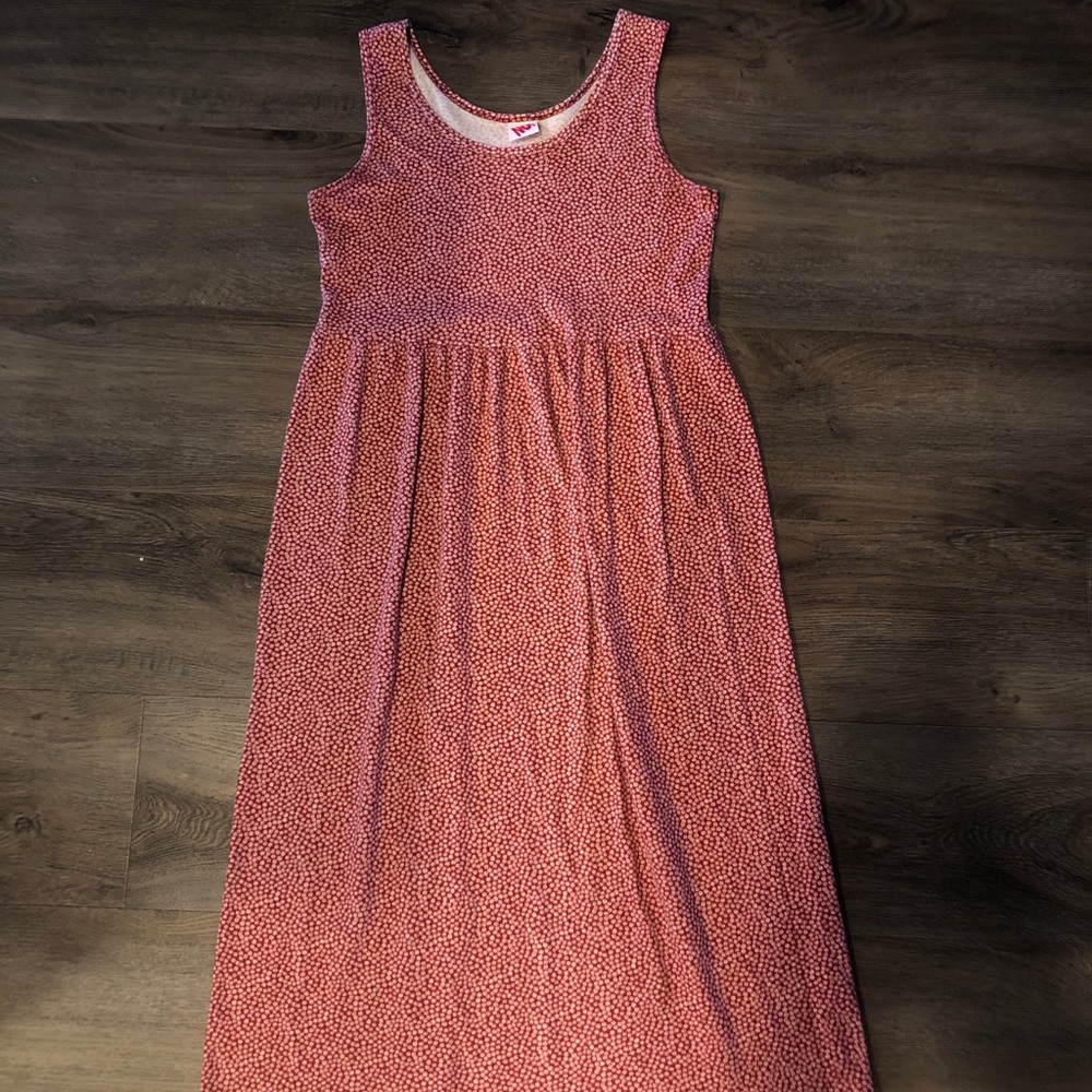 Red maxi dress